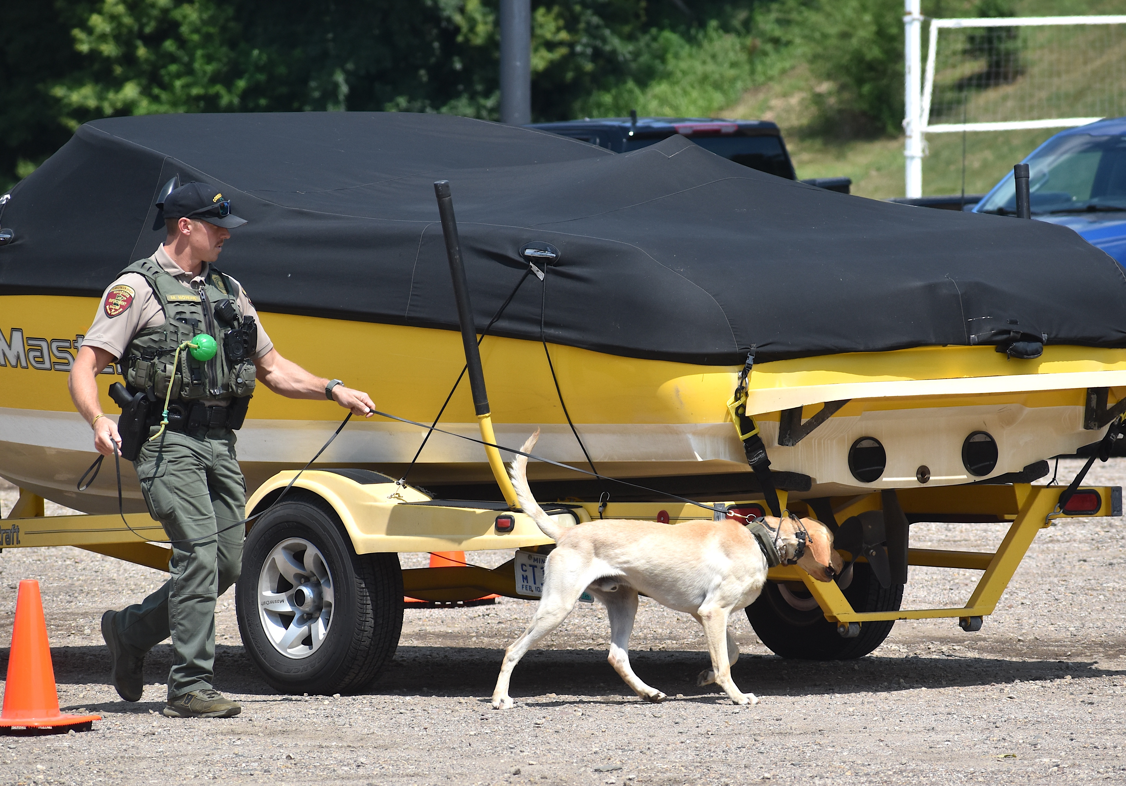 DNR checks boats for invasive species